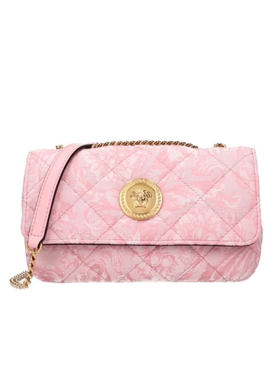 Versace NWT Baroque Jacquard Quilted Gold Medusa Small Shoulder Crossbody Bag